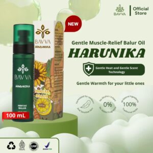 BAVVA Harunika Minyak Balur Pegal Herbal | Minyak Gosok Lembut Tidak Panas Aman Bayi